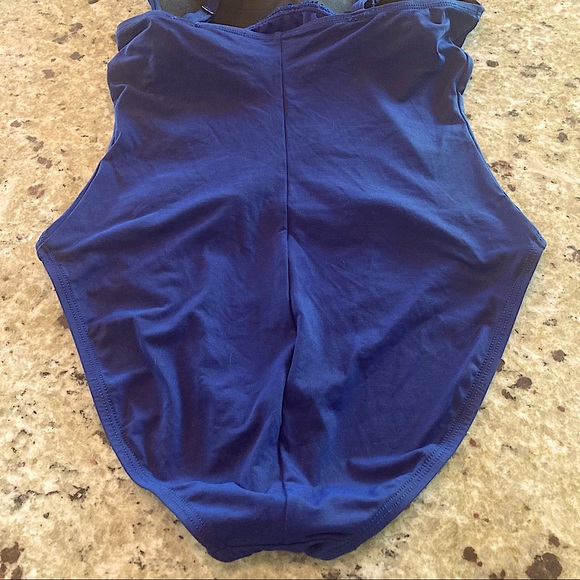 Navy Blue One Piece Swimsuit - Picture 4 of 7